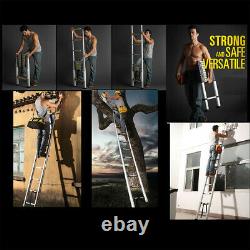 4.4m Portable Heavy Duty Multi-Purpose Aluminium Telescopic Ladder Extendable