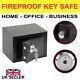 4.6l Solid Steel Safe Heavy Duty Fireproof Home Office Money Cash Valuables Box