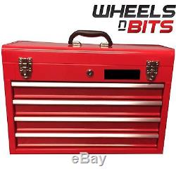 4 Drawer Tool Box Chest 22 Inch 56cm lockable Portable with handle Heavy Duty