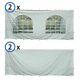 4 Sidewalls 20x30' Canopy Tent Enclosure Kit 8'h Waterproof Vinyl Privacy Panel