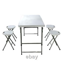 4ft Heavy Duty Folding Table Portable Plastic Camping Garden Party Catering