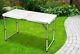 4ft Heavy Duty Folding Table Portable Plastic Camping Garden Party Catering Feet