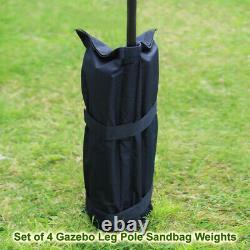 4pcs Gazebo Pole Foot Leg Sandbag Secure Weight Marquee Market Stall Sand Bags