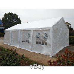 4x8M White Marquee Party Tent Garden Gazebo Canopy Portable Carport