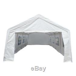 4x8M White Marquee Party Tent Garden Gazebo Canopy Portable Carport
