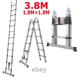 5M 4.4M 3.8M 3.2M 2.6M Extendable Portable Heavy Duty Telescopic Ladder Ladders