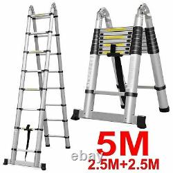 5M-6.2M Portable Heavy Duty Multi-Purpose Aluminium Telescopic Ladder Extendable