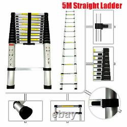 5M Heavy Duty Portable Multi-Purpose Aluminium Telescopic Extendable Ladder