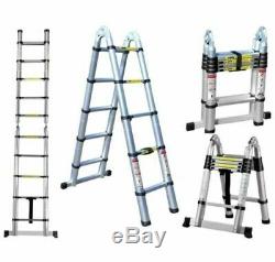 5M Portable Heavy Duty Multi-Purpose Aluminium Extendable Telescopic Ladder Loft