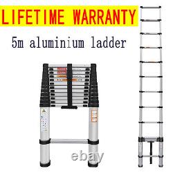 5M Portable Heavy Duty Multi-Purpose Aluminium Telescopic Ladder Extendable
