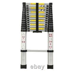 5.2M Extendable Portable Heavy Duty Aluminium Telescopic Ladder 150Kg Max Ladder