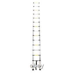 5.2M Portable Aluminium Telescopic Step Ladder Extendable Collapsible Heavy Duty