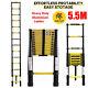 5.5m Heavy Duty Portable Multi-purpose Aluminium Telescopic Ladder Extendable Uk