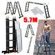 5.7m Multi Purpose Folding Aluminium Heavy Duty Ladder Step With Platform