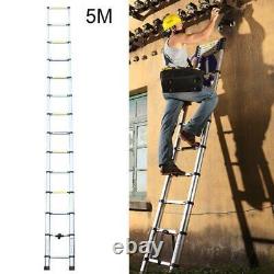 5 M Portable Heavy Duty Multi-Purpose Aluminium Telescopic Ladder Extendable