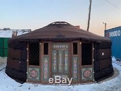 6.20m Custom made yurt with double door, imported from Mongolia