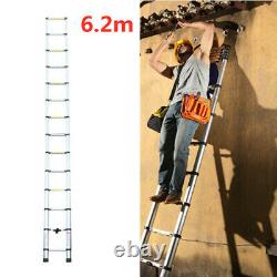 6.2M Extendable Portable Heavy Duty Aluminium Telescopic Ladder20.3ft