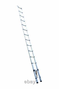6.2M Extendable Portable Heavy Duty Aluminium Telescopic Ladder 20.3ft with Hook