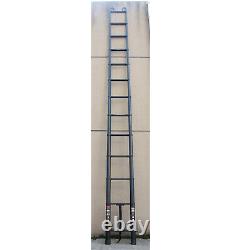 6.2M Heavy Duty Roof Hook Aluminium Telescopic Ladder Extendable + Safety Hook