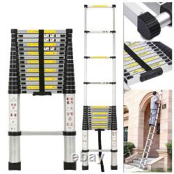 6.2M Heavy Duty Telescopic Loft Steps Ladder Multi-Purpose Extendable Aluminium