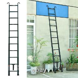 6.2M Portable Heavy Duty Aluminium Telescopic Ladder And Detachable Hook EN131