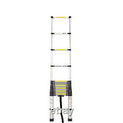 6.2M Portable Heavy Duty Aluminium Telescopic Ladder Extendable Climb Step UK
