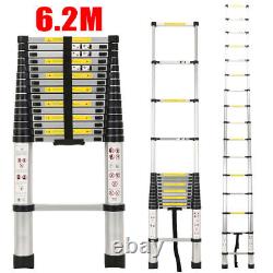 6.2M Portable Multi-Purpose Aluminium Telescopic Ladder Extendable Heavy Duty