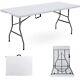 6ft Folding Table Trestle Camping Party Picnic Bbq Stall Garden Indoor Outdoor