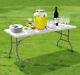 6ft Heavy Duty Folding Table Portable Plastic Camping Garden Party Catering Feet