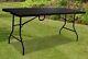 6ft Heavy Duty Folding Table Portable Rattan Camping Garden Party Catering New