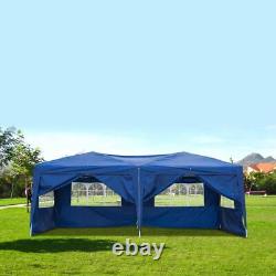 6x3M Pop Up Gazebo Outdoor Patio Party Event Heavy Duty Canopy with 6 WallSides UK