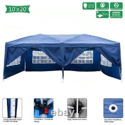 6x3M Pop Up Gazebo Outdoor Patio Party Event Heavy Duty Canopy with 6 WallSides UK