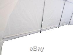 6x3m White Garden Heavy Duty Car Party Tent Storage Shelter Carport Car Canopy