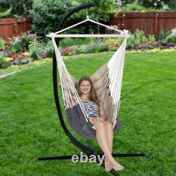 7ft Tall Multi-Use Heavy-Duty Steel Hammock Stand Frame for Swing Egg Chairs Bed