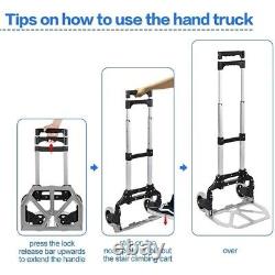 80kg Heavy Duty Sack Truck Folding Portable Hand Truck Hand Industrial Trolley