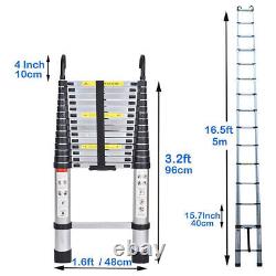 8-20FT Portable Heavy Duty Multi-Purpose Aluminium Telescopic Extendable Ladder