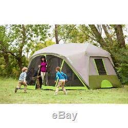9 Person 2 Room Instant Cabin Tent with Screen Room vacation Outdoor Camping