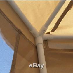 ALEKO Double Roof Hexagon Canopy Outdoor Patio Gazebo With Netting 6.5X6.5X6.5Ft