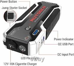 AUTOGEN 4000A Heavy Duty Truck Battery Booster Pack Jump Starter Box Portable