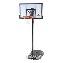 Adjustable Free Standing Basketball Net Backboard Portable Heavy Duty Steel Pole