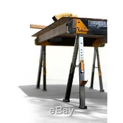 Adjustable Sawhorse Folding Heavy Duty Metal Portable Saw Horse Tool Toughbuilt