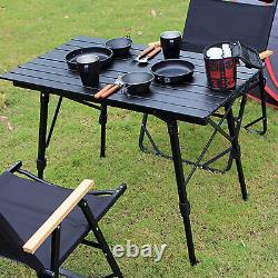 Airshi Camping Table Adjustable Height Heavy Duty Leg Frame Portable Camping