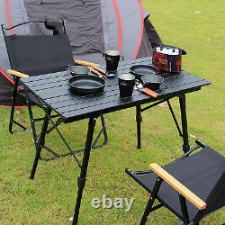 Airshi Camping Table Adjustable Height Heavy Duty Leg Frame Portable Camping