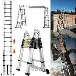 Aluminium Telescopic Ladder Heavy Duty Multi-Purpose Extendable Long Extension