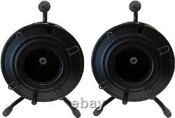 Audio2000'S ADC271BP2 Dual-Pack Heavy-Duty Portable All Metal Cable Reel NEW