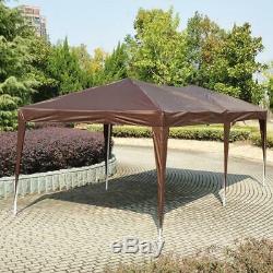 Brown Pop Up Gazebo 3x6 Waterproof Canopy Marquee Camping Tent Garden Portable
