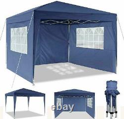COBIZI 3Mx3M Heavy Duty Gazebo Waterproof Marquee Canopy Garden Party Tent Blue