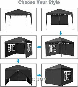 COBIZI 3x3m Pop up Gazebo Commercial Tent Fully Waterproof Garden Party Gazebo