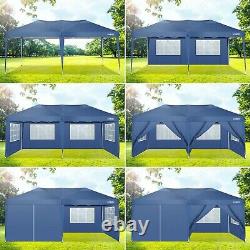 COBIZI 3x6M Heavy Duty Gazebo Canopy Waterproof Garden Party Market Tent Blue A