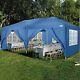 Cobizi 3x6m Heavy Duty Gazebo Marquee Canopy Waterproof Garden Party Tent Blue/